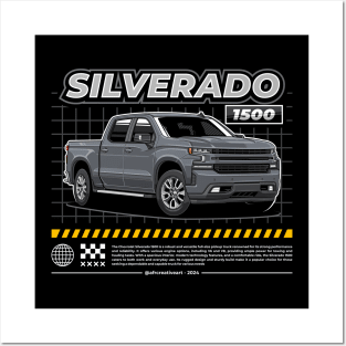 Silverado Truck 1500 Special (Gray) Posters and Art